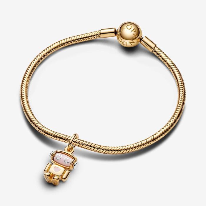 Charm Pendente Robot con testa girevole