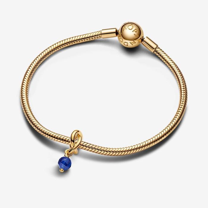 Charm Pendente Cerchio Eterno Blu Settembre