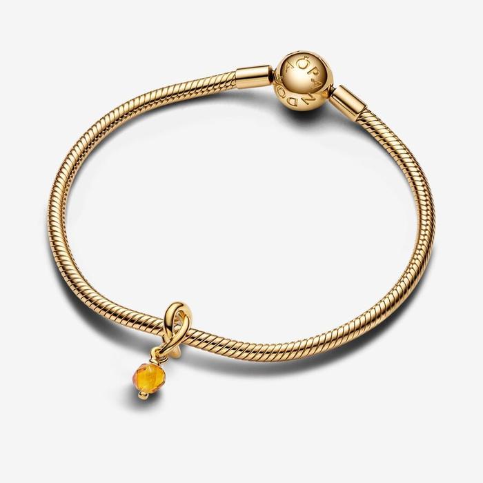 Charm Pendente Cerchio Eterno Miele Novembre