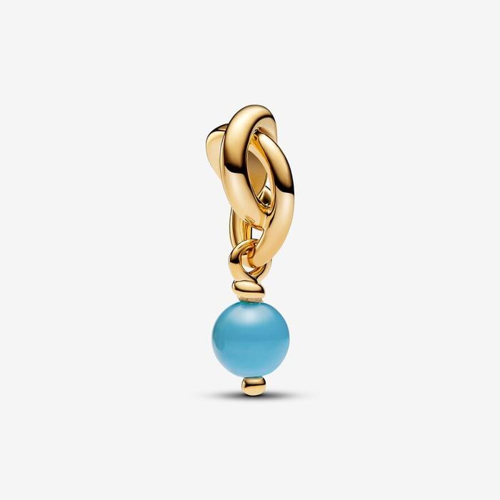 Charm Pendente Cerchio Eterno Turchese Dicembre