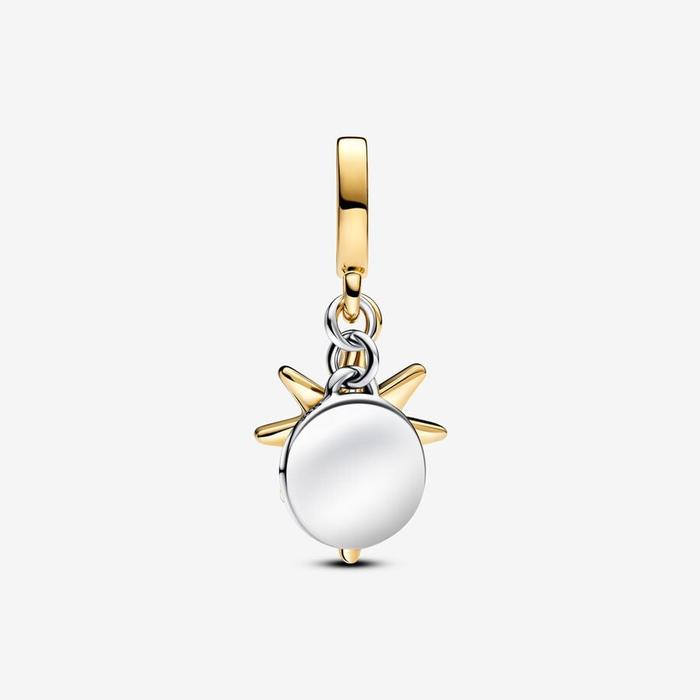 Charm Pendente Stella Polare da incidere con diamante creato in laboratorio
