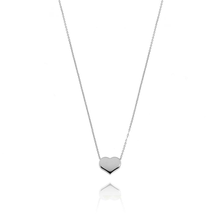 Collana Cuore d'Oro Vero e Zirconi
