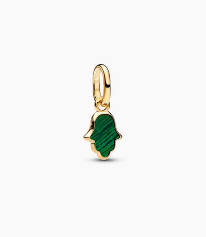 Charm Mini Pendente Mano di Fatima Verde Pandora ME