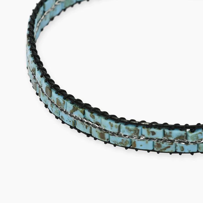 Bracciale in turchese sintetico con cordino Style 31