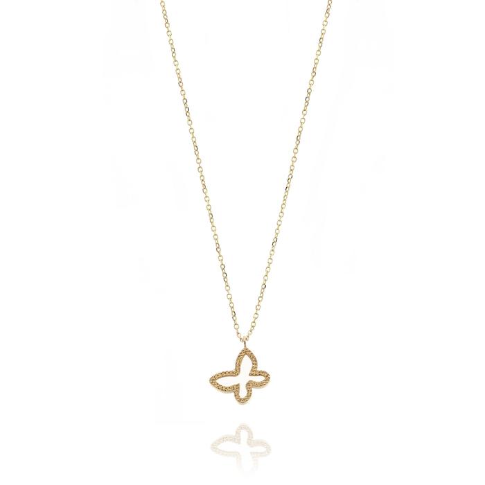 Collana Farfalla d'Oro Vero