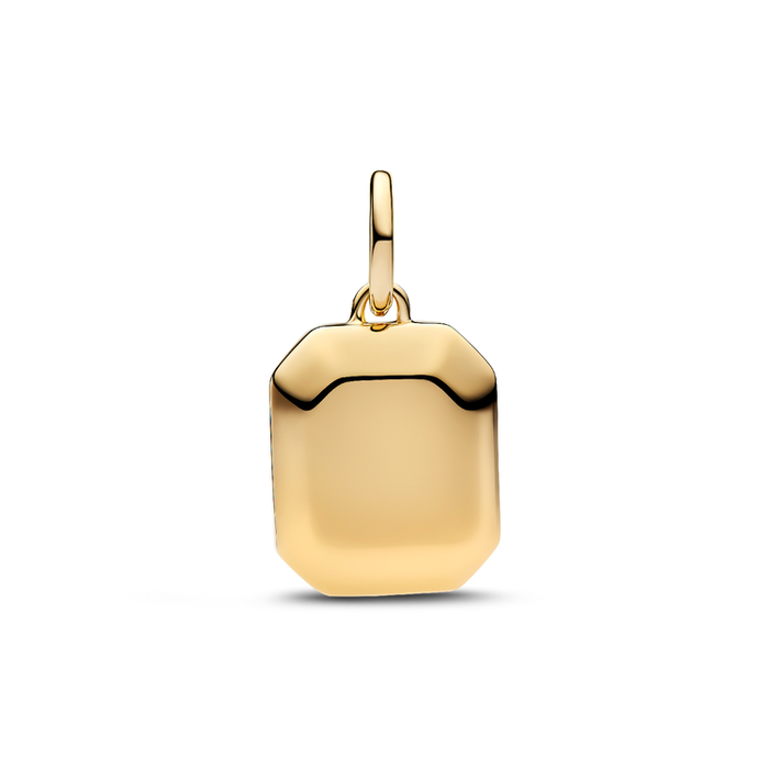 Charm Pendente Pietra Esagonale Blu