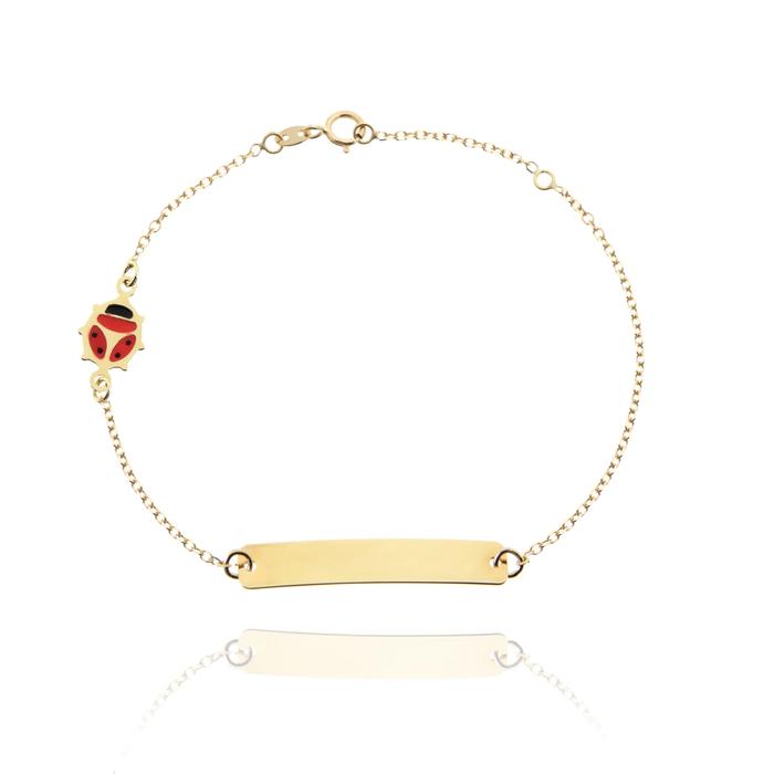 Bracciale Girl Coccinella d'Oro Vero