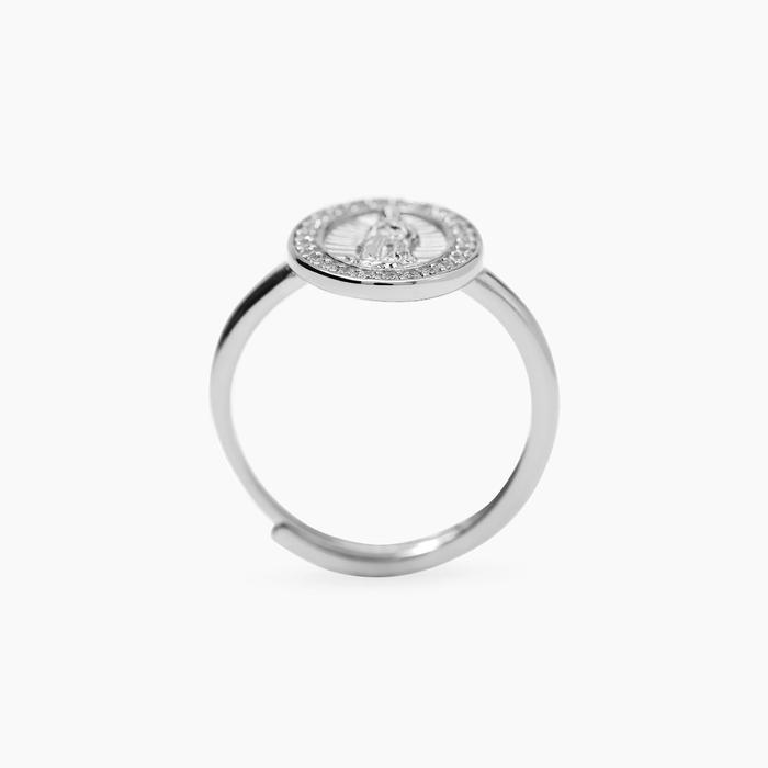 Anello regolabile in argento con Madonnina LADY MADONNA
