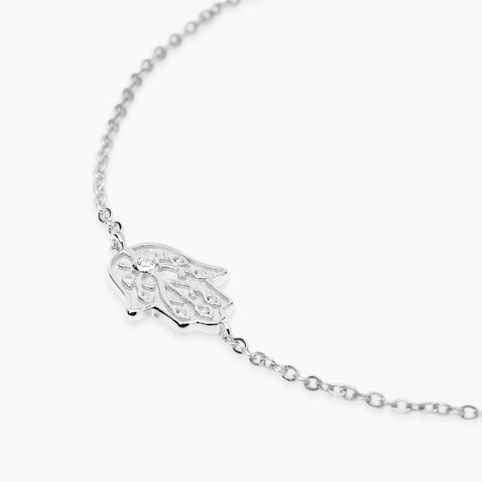 Bracciale in argento con mano di Fatima POSITIVE ENERGY