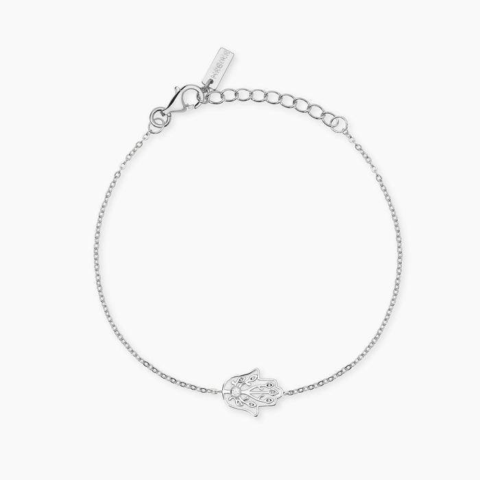 Bracciale in argento con mano di Fatima POSITIVE ENERGY