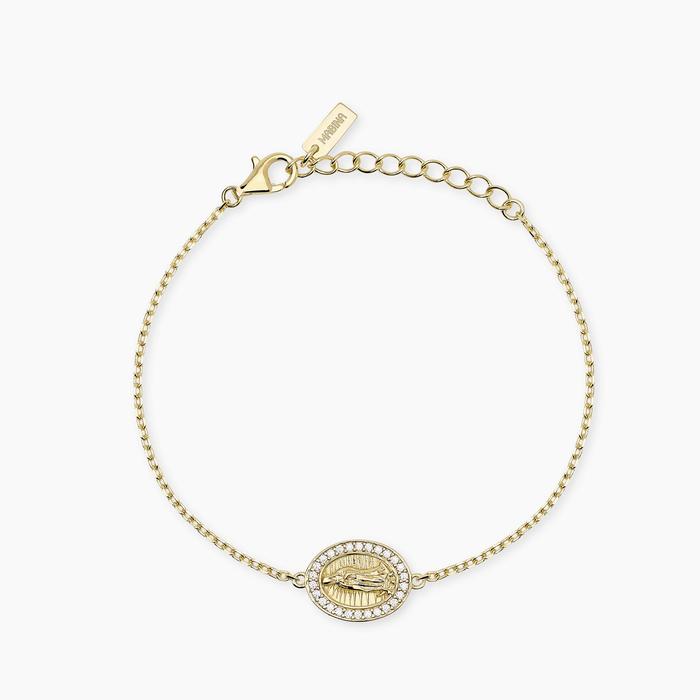 Bracciale in argento dorato con Madonnina LADY MADONNA