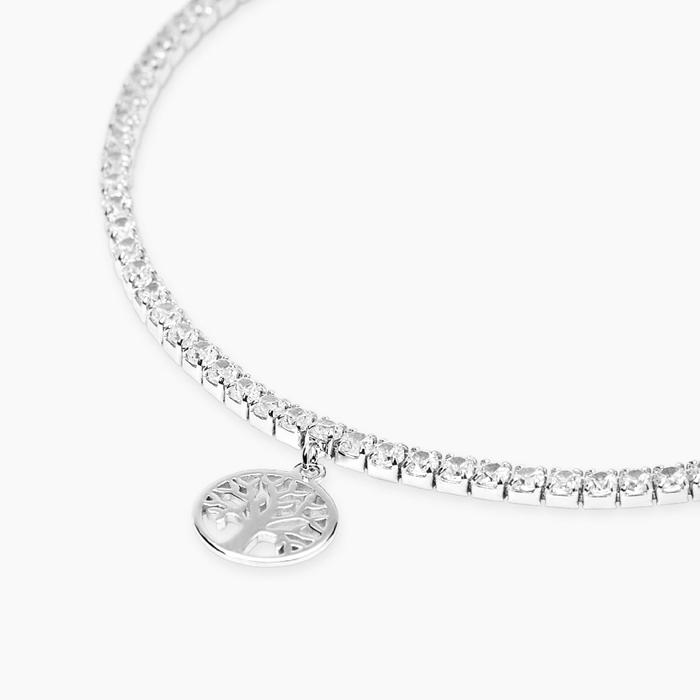 Bracciale tennis con ciondolo albero della vita ALBERO DELLA VITA