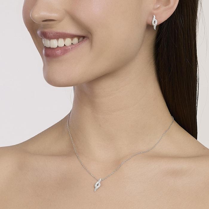 Girocollo con pendente in pavé di zirconi MELODY