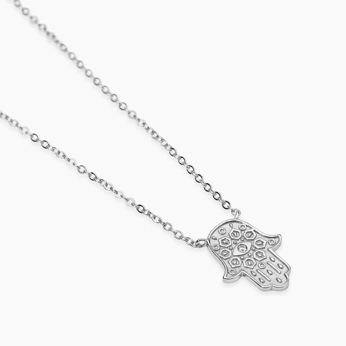 Girocollo in argento con mano di Fatima POSITIVE ENERGY