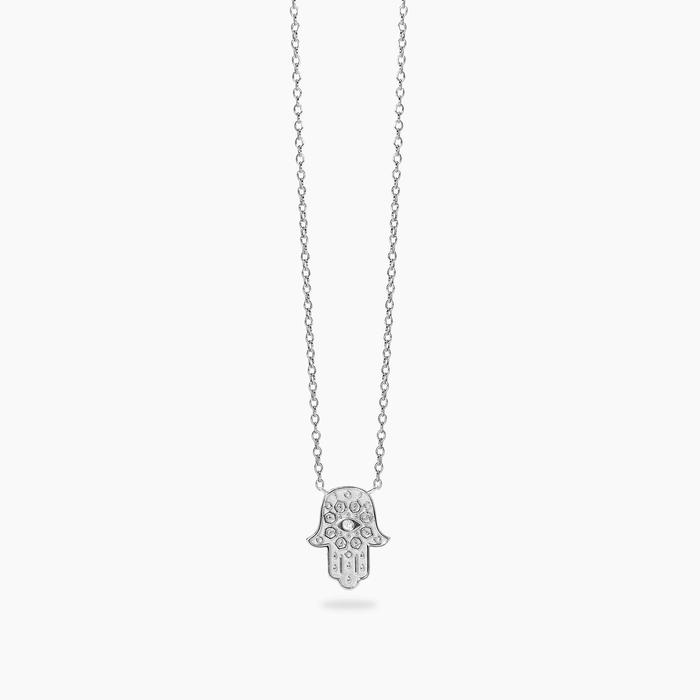 Girocollo in argento con mano di Fatima POSITIVE ENERGY