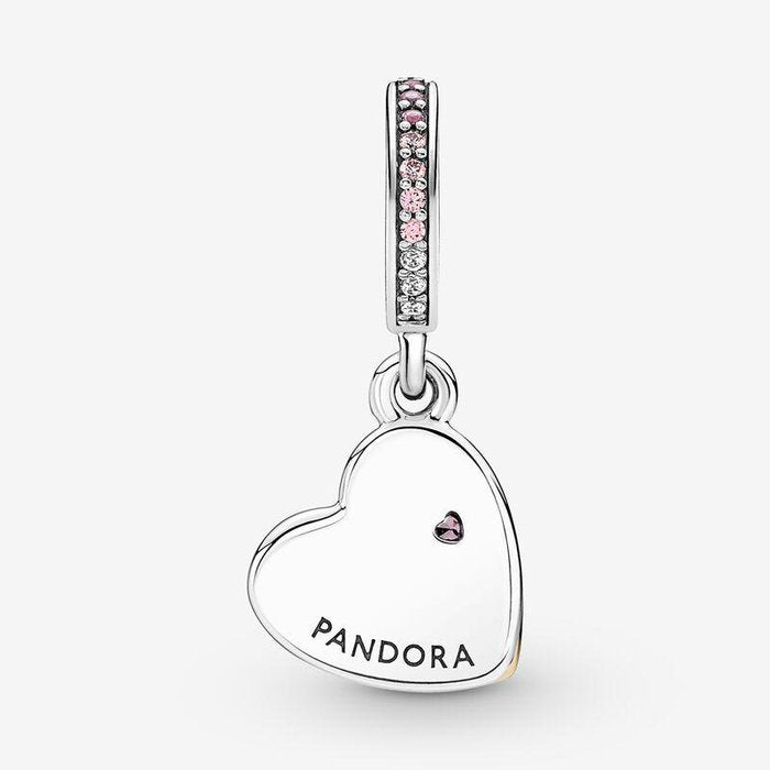 Charm Pendente Cuori Intrecciati e Famiglia