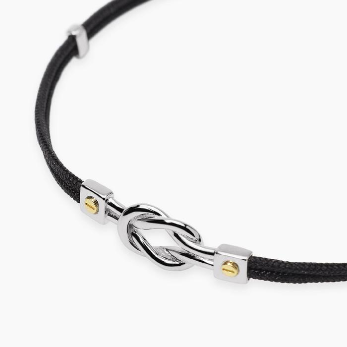 Bracciale in nylon con nodo centrale da uomo IL MARINAIO