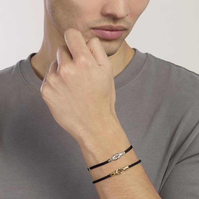 Bracciale in nylon con nodo centrale da uomo IL MARINAIO