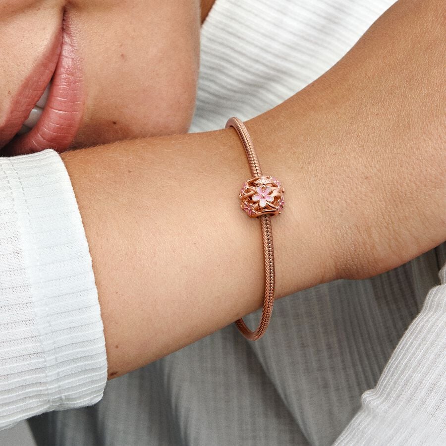 Charm Openwork Margherita Rosa