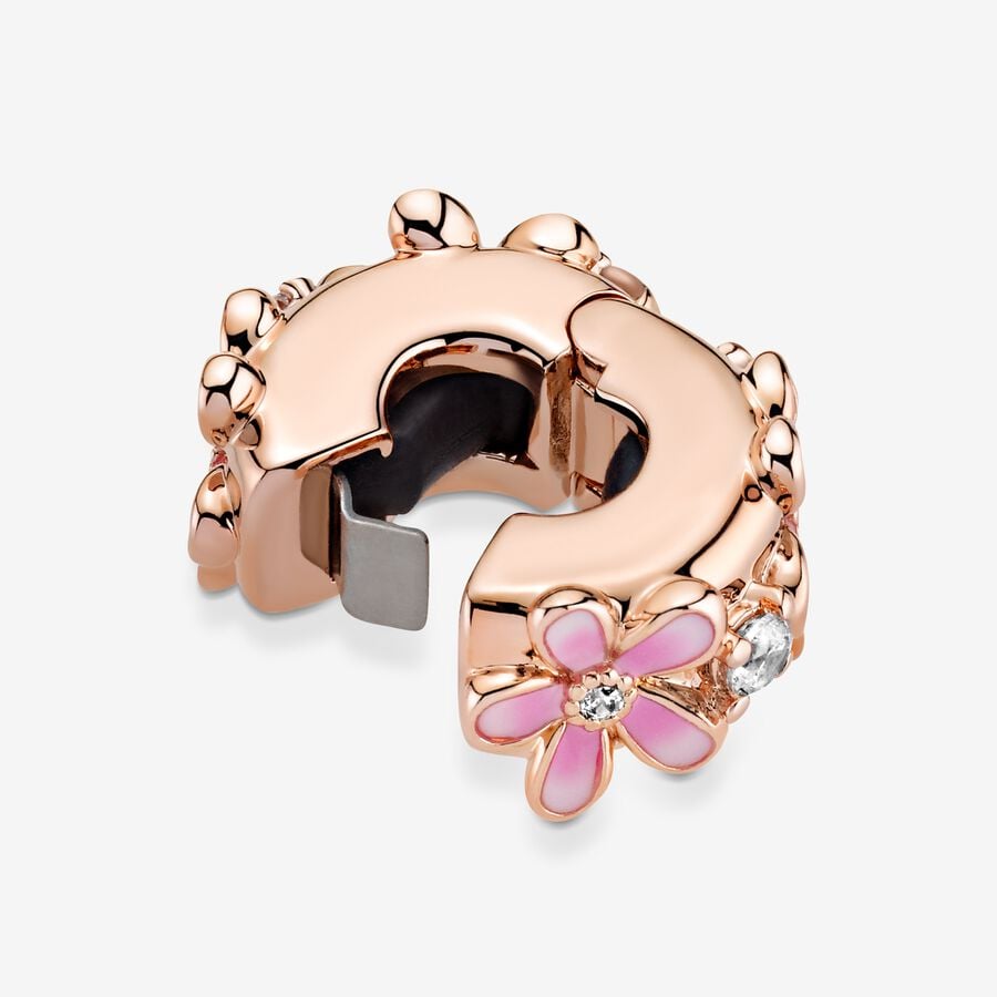 Charm Clip Margherita rosa