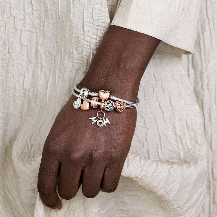 Charm Openwork Cuore Albero della Famiglia