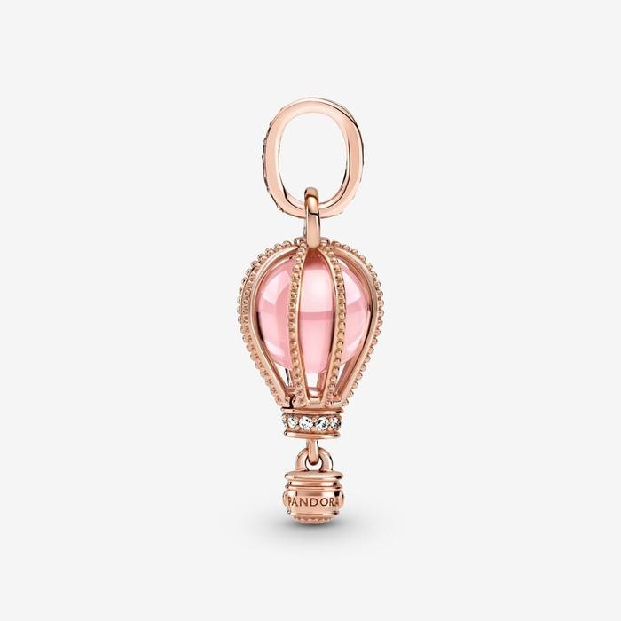 Charm Pendente Mongolfiera Rosa