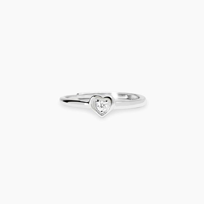 Anello con cuore in diamante lab-grown 0,05 carati MY DIAMOND