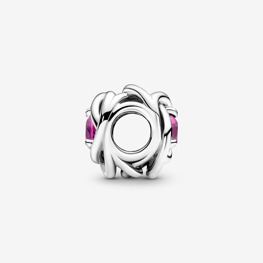 Charm Cerchio Eterno Rosa Ottobre