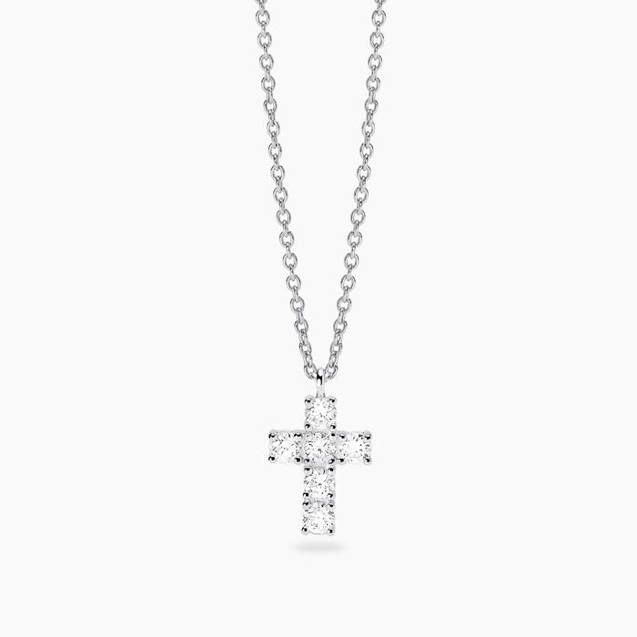 Girocollo con croce in diamanti lab-grown 0,06 carati MY DIAMOND