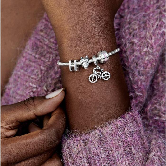 Charm Clip Sentiero Luminoso Rosa