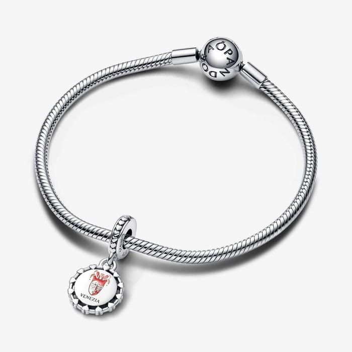 Charm Pendente Maschera Veneziana e Leone Alato