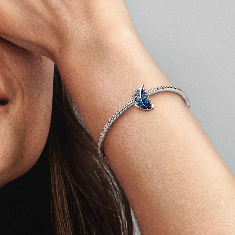 Charm Piuma Blu