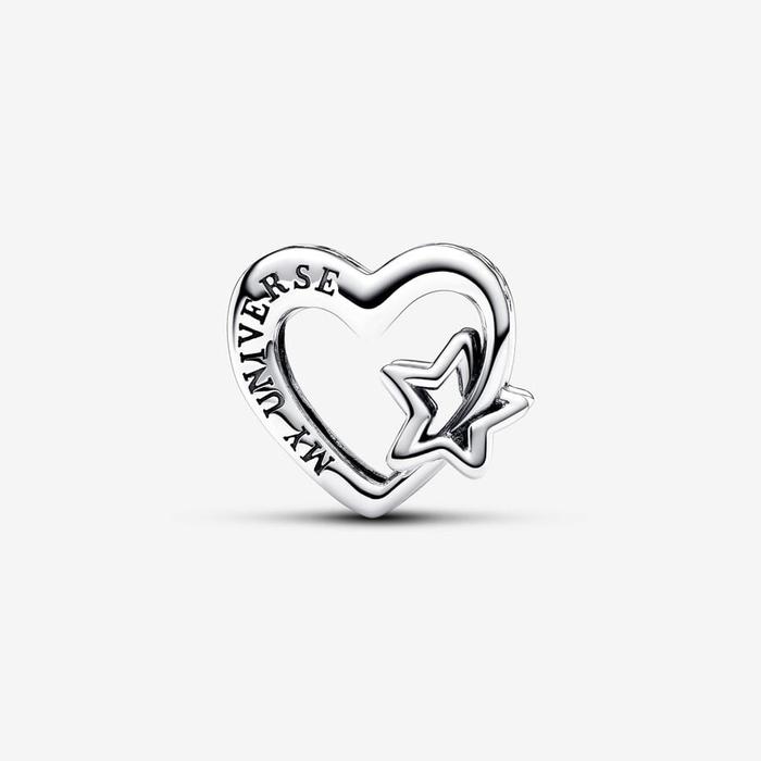 Charm Openwork Cuore con Stella