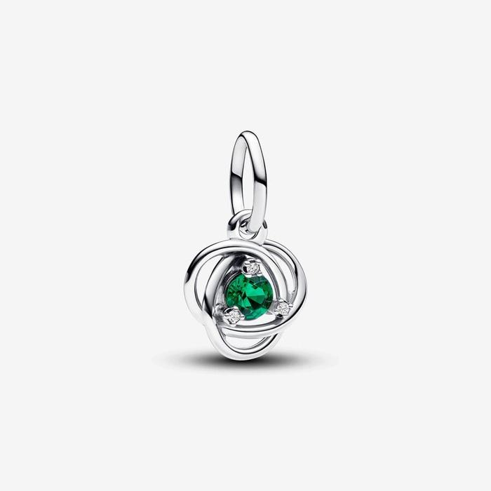 Charm Pendente Cerchio Eterno Verde Scuro Maggio