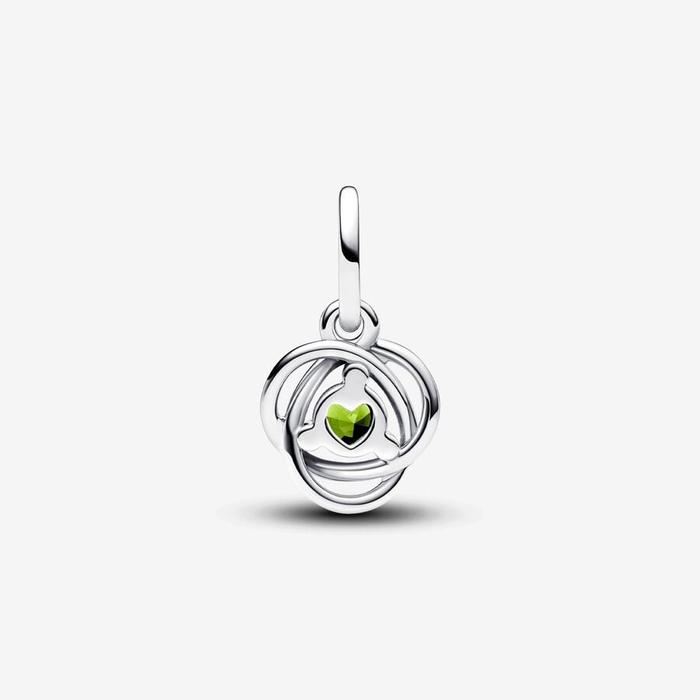 Charm Pendente Cerchio Eterno Verde Agosto