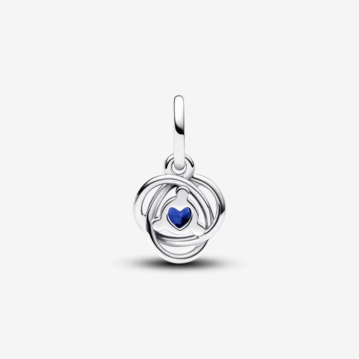 Charm Pendente Cerchio Eterno Blu Settembre