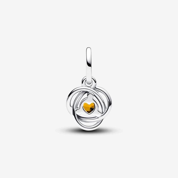 Charm Pendente Cerchio Eterno Miele Novembre