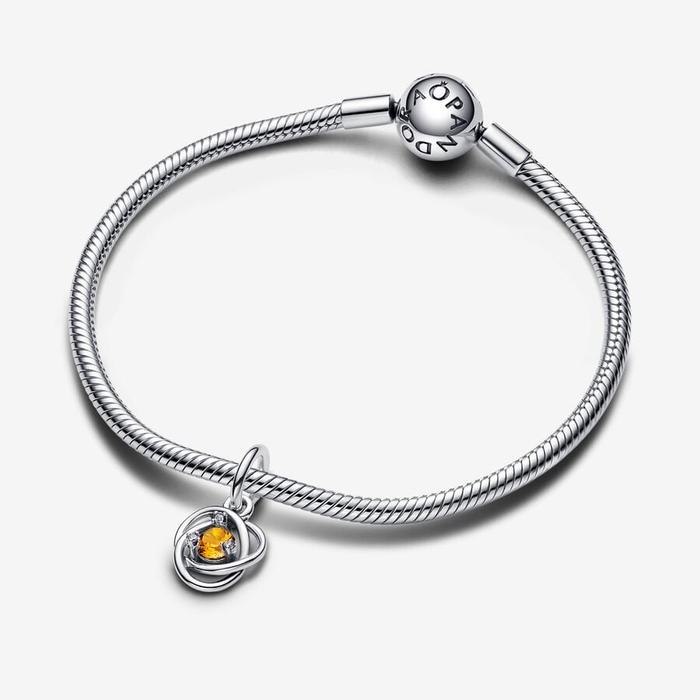 Charm Pendente Cerchio Eterno Miele Novembre