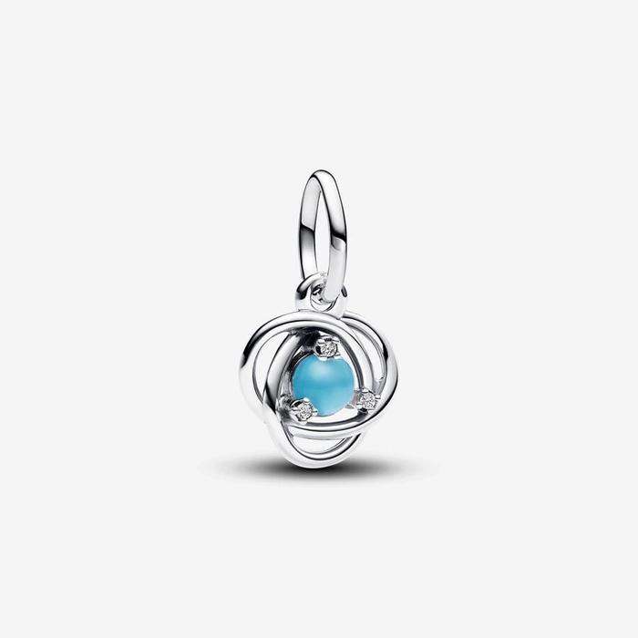 Charm Pendente Cerchio Eterno Turchese Dicembre