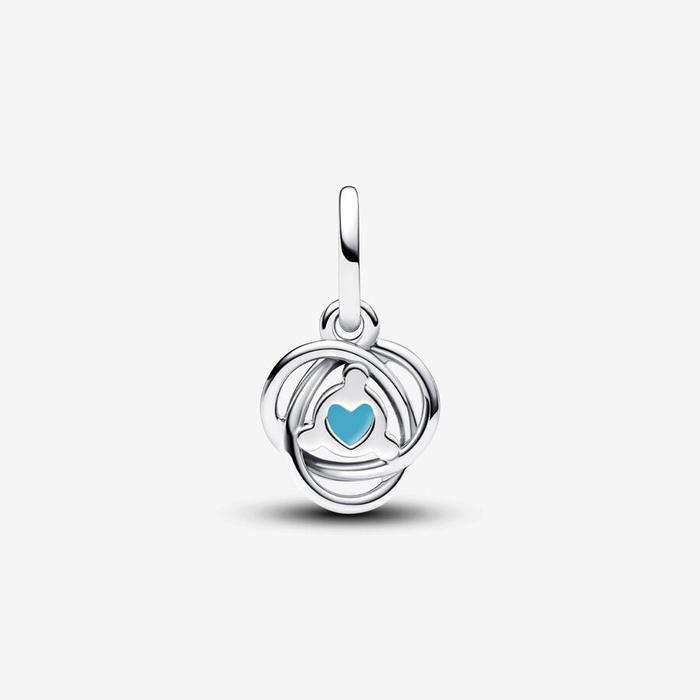 Charm Pendente Cerchio Eterno Turchese Dicembre