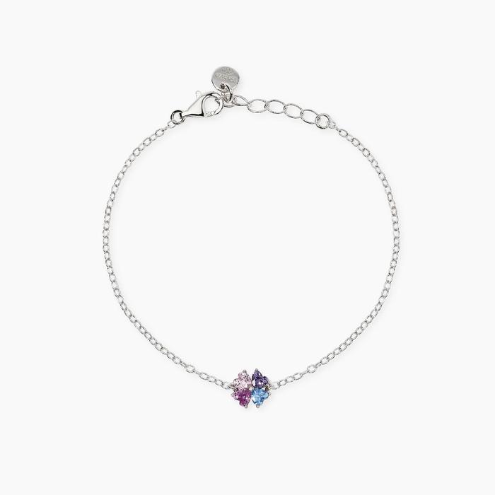 Bracciale bambina con quadrifoglio multicolor QUATTRO DESIDER