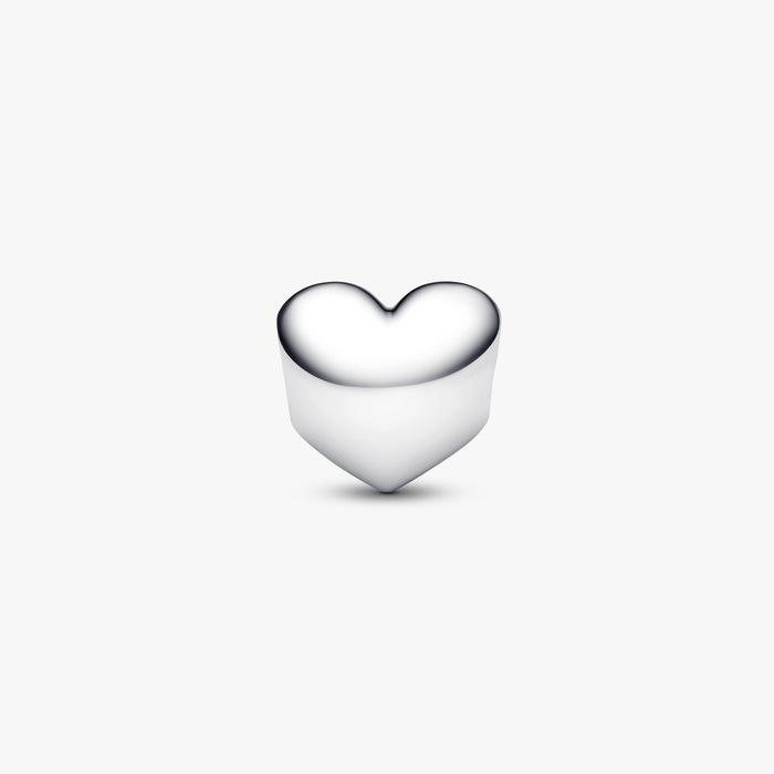 Charm Cuore con Pietra Rossa Luglio da incidere
