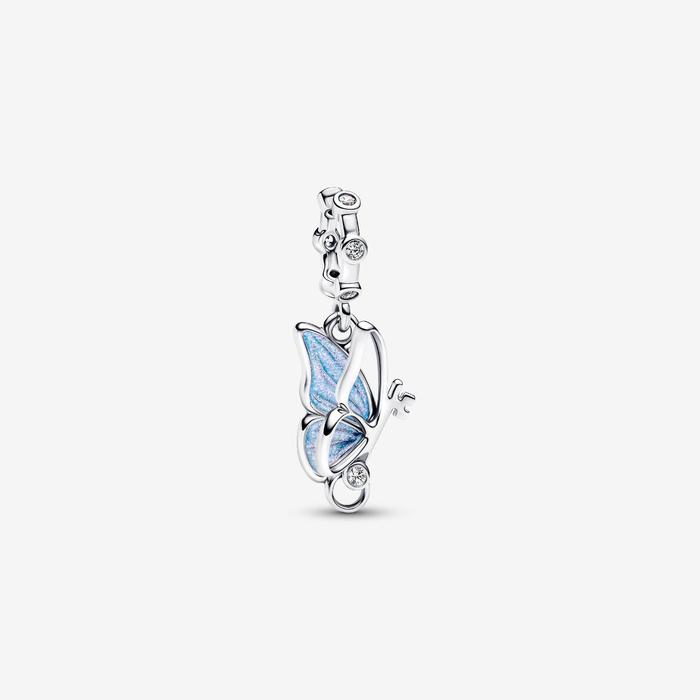 Charm Pendente Farfalla e Chiave "Unlock Tomorrow"