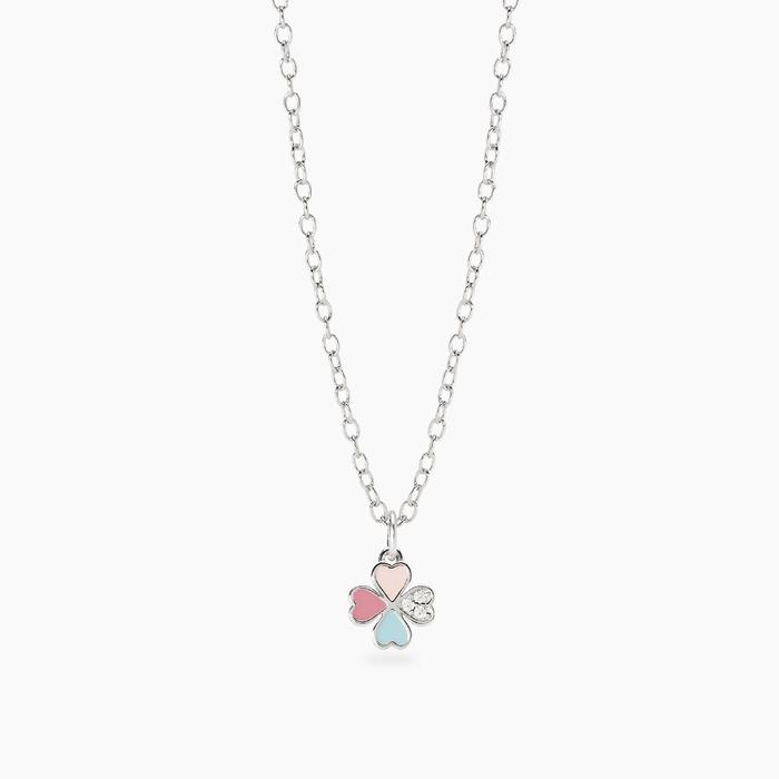 Bracciale bambina con quadrifoglio smaltato CERCAMI