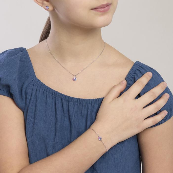 Collana bambina multicolor con quadrifoglio QUATTRO DESIDER