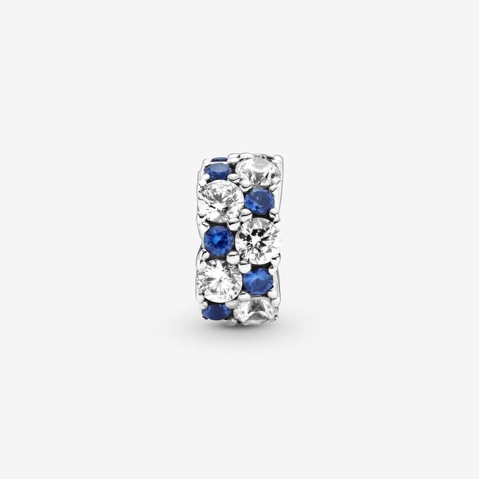 Charm Clip Pietre Blu