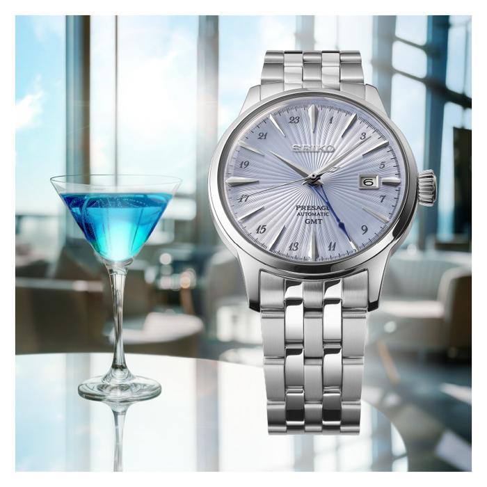 Orologio PRESAGE Automatico Cocktail GMT 4R34 Blu