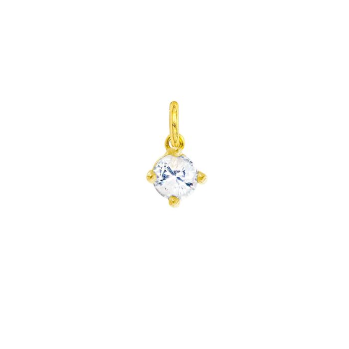 Charm Luce in Oro e Zirconi