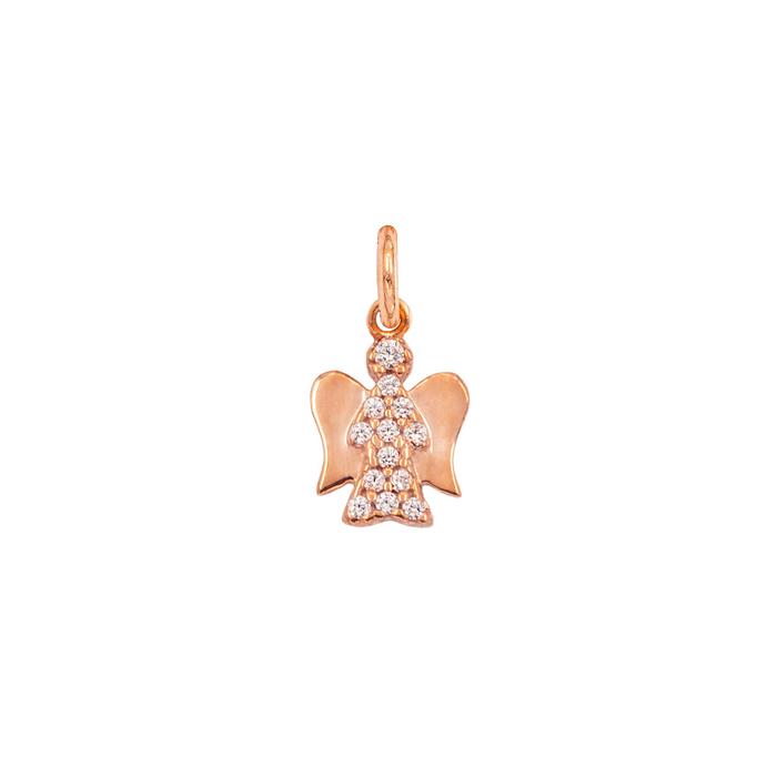Charm Angelo in Oro e Zirconi