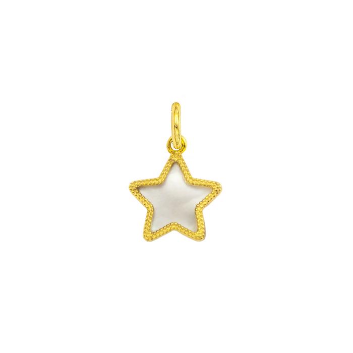 Charm Stella in Oro e Madreperla